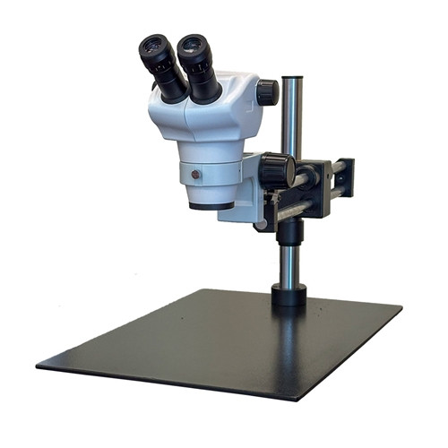 Richter Optica S850 Stereo Zoom Ball Bearing Boom Microscope 8x-50x